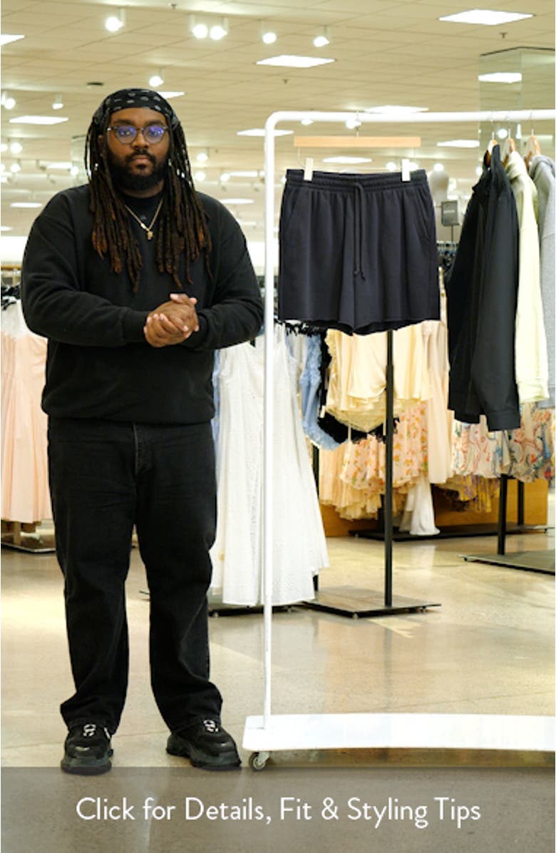 Frayed Terry Sweat Shorts, sales video thumbnail