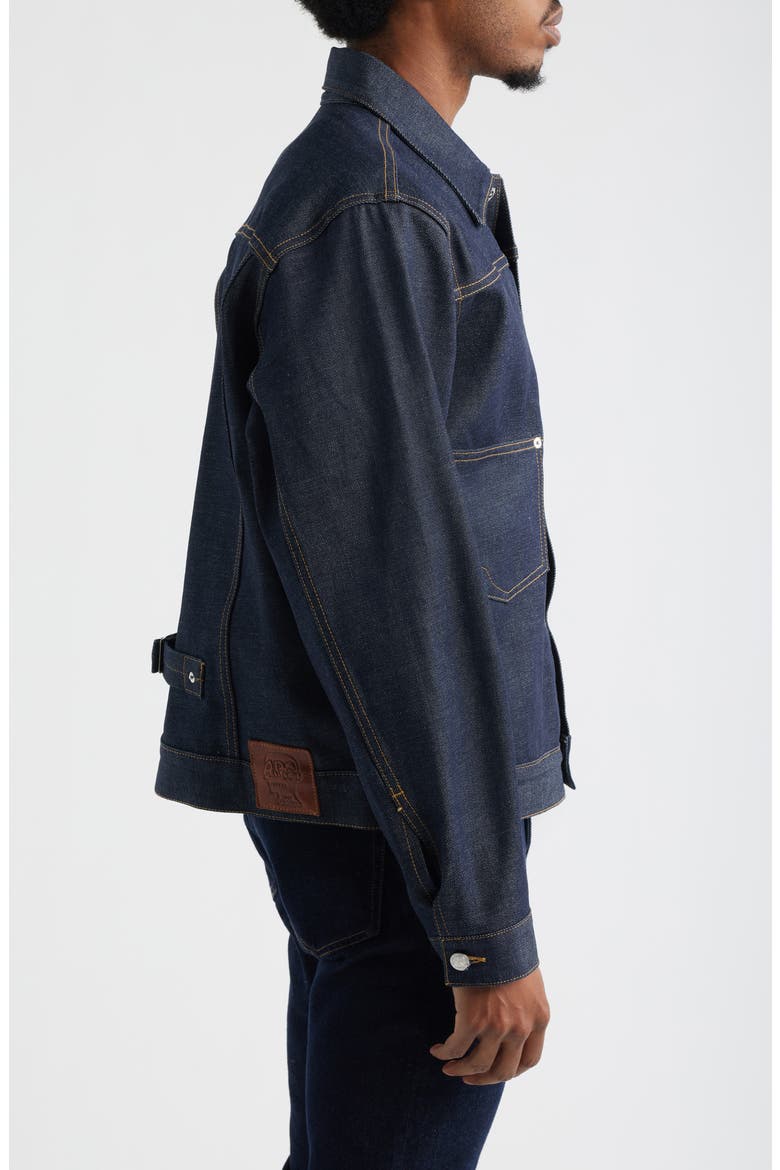Selvedge Denim Jacket, Alternate, color, INDIGO