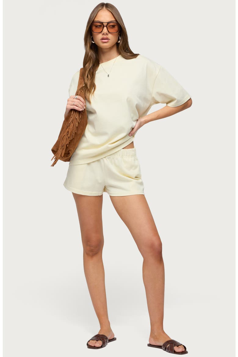 Cecilia Oversize Cotton T-Shirt, Alternate, color, LIGHT-YELLOW
