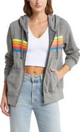 Aviator Nation 5-Stripe Zip Hoodie