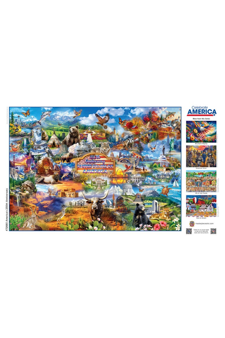 America's 250th 1000 Piece Jigsaw Puzzle, Alternate, color, Multicolor