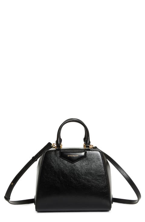 Mini Antigona Cube Leather Crossbody Bag