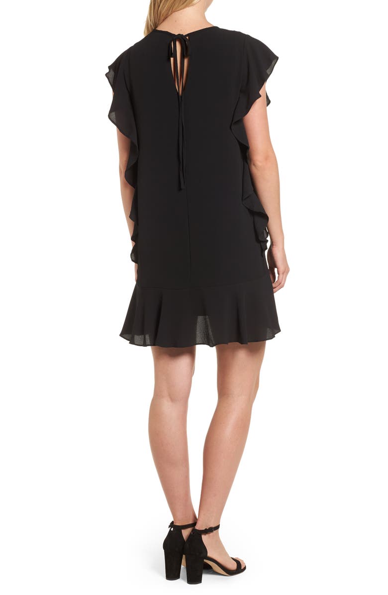 Bobeau Flutter Sleeve Shift Dress, Alternate, color,