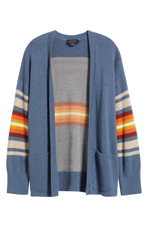 Pendleton Sierra Springs Open Front Cardigan In Blue