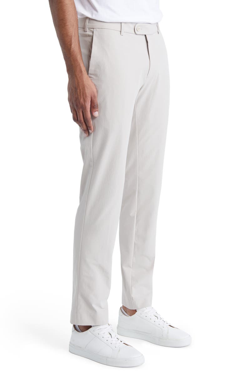 Peter Millar Men's Crown Crafted Surge Performance Flat Front Trousers, Alternate, color, Oatmeal