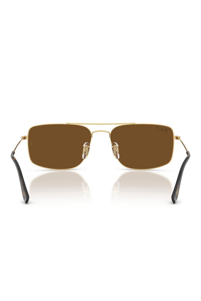 59mm Explorer 3 Polarized Square Sunglasses, Alternate, color, ARISTA / POLAR BROWN