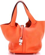 Pre-Owned Hermes Eclat Picotin Lock Bag Clemence MM
