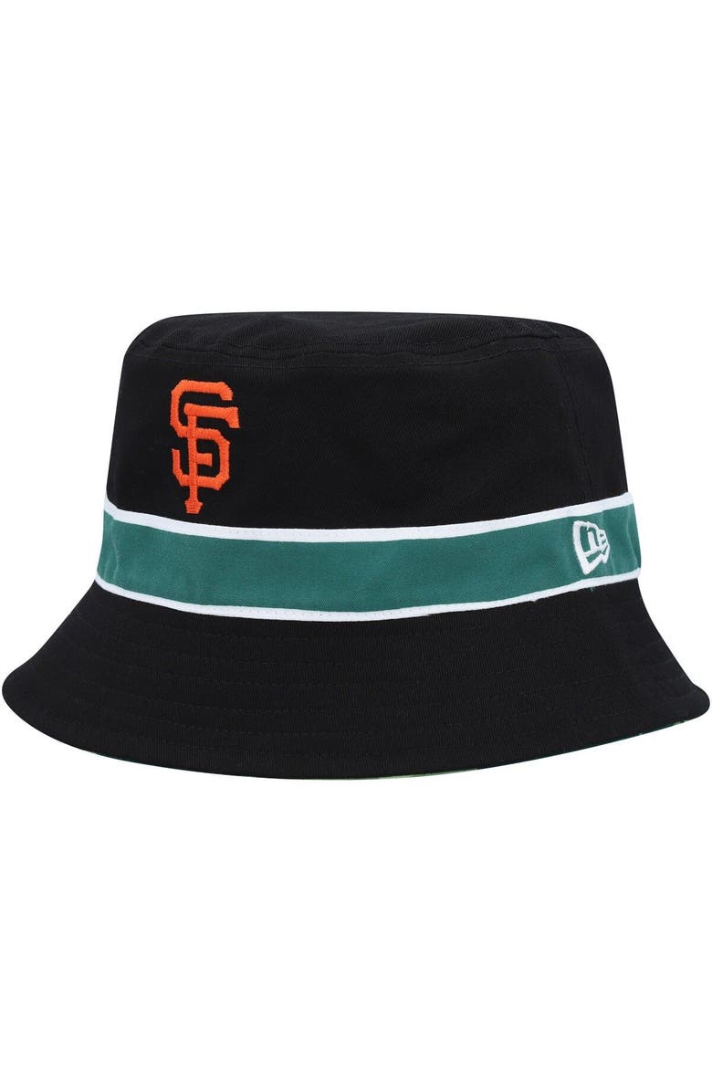 New Era Men's New Era Black San Francisco Giants Reverse Bucket Hat, Alternate, color,
