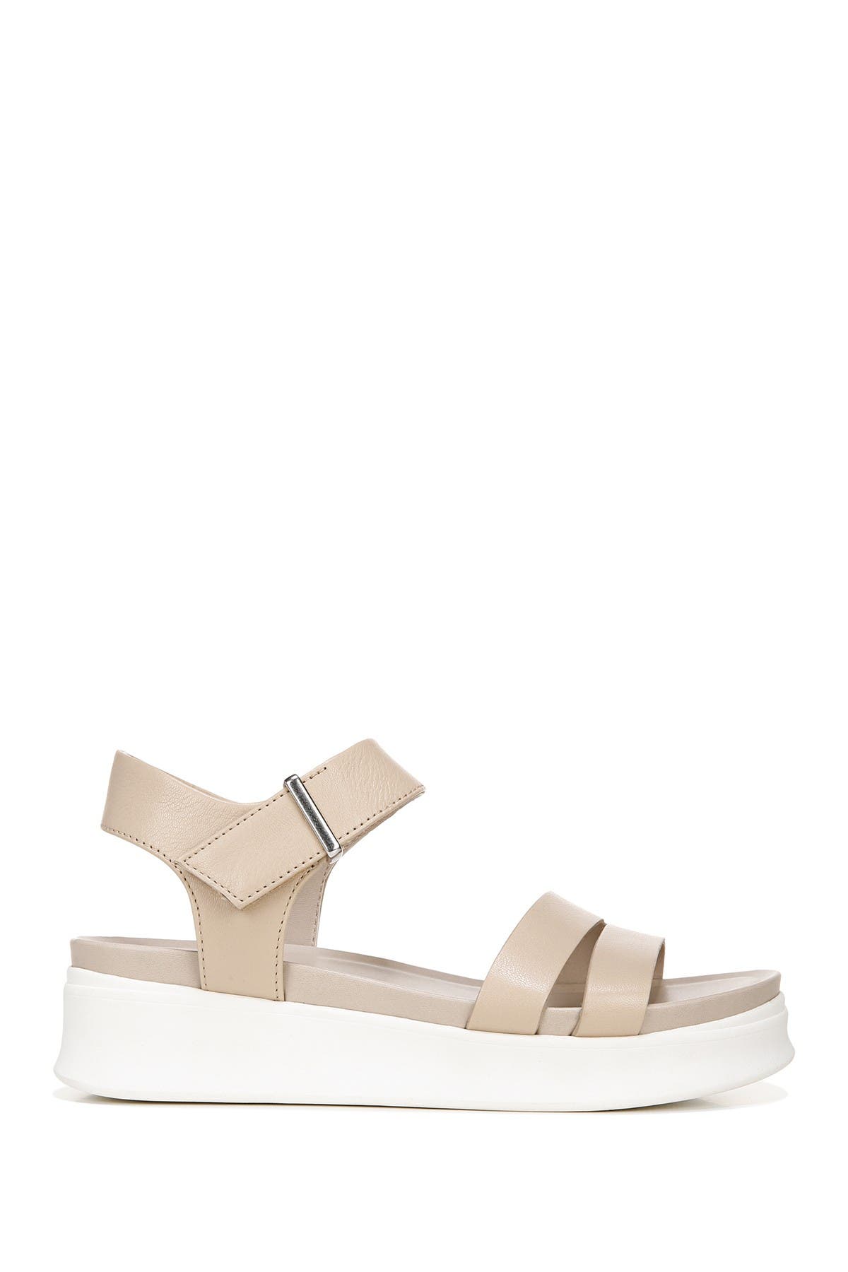 Essie Ankle Strap Platform Sandal, Alternate, color, SAND