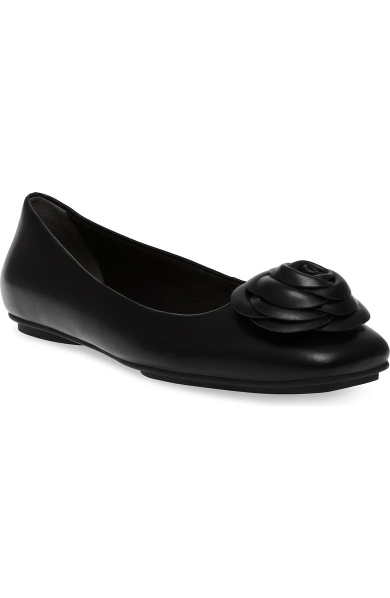 Anne Klein Anastasia Ballet Flat, Main, color, Black