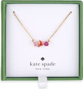Kate Spade New York crystal cluster pendant necklace