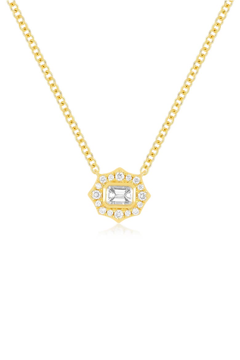 Daphne Diamond Pendant Necklace, Alternate, color, GOLD