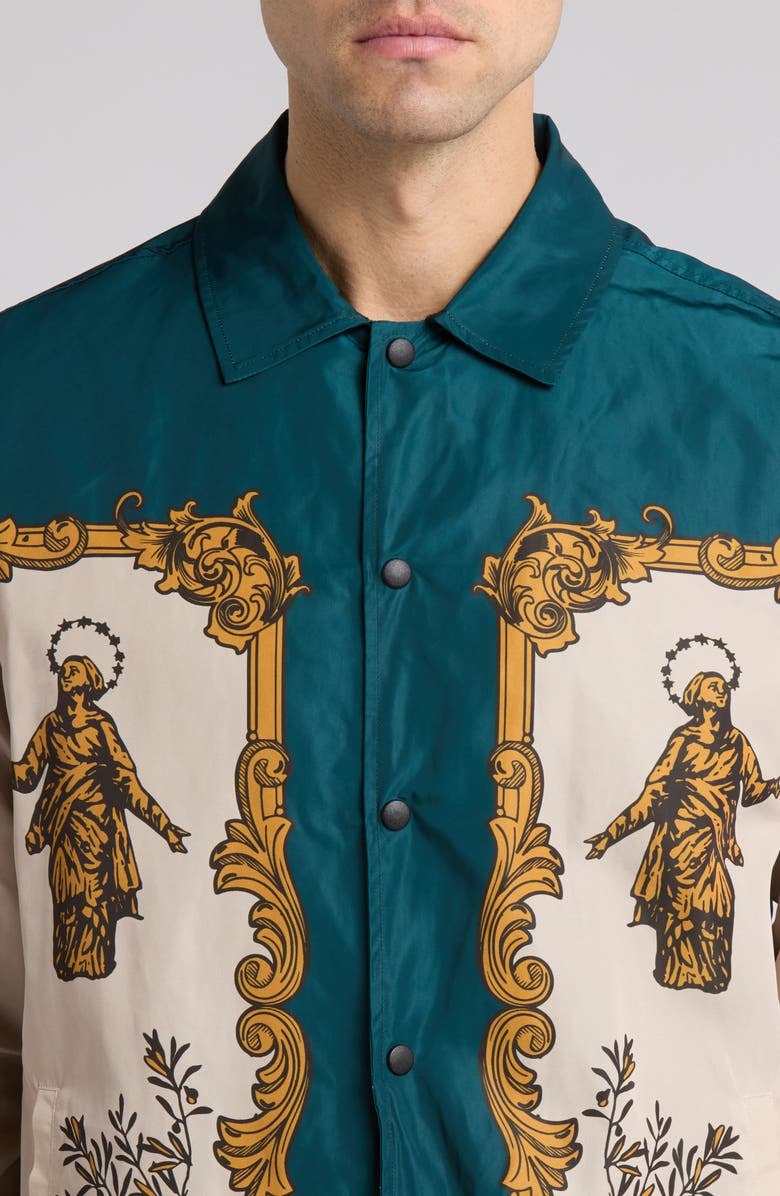 PLEASURES Lorenzo Satin Coach's Jacket, Alternate, color, 