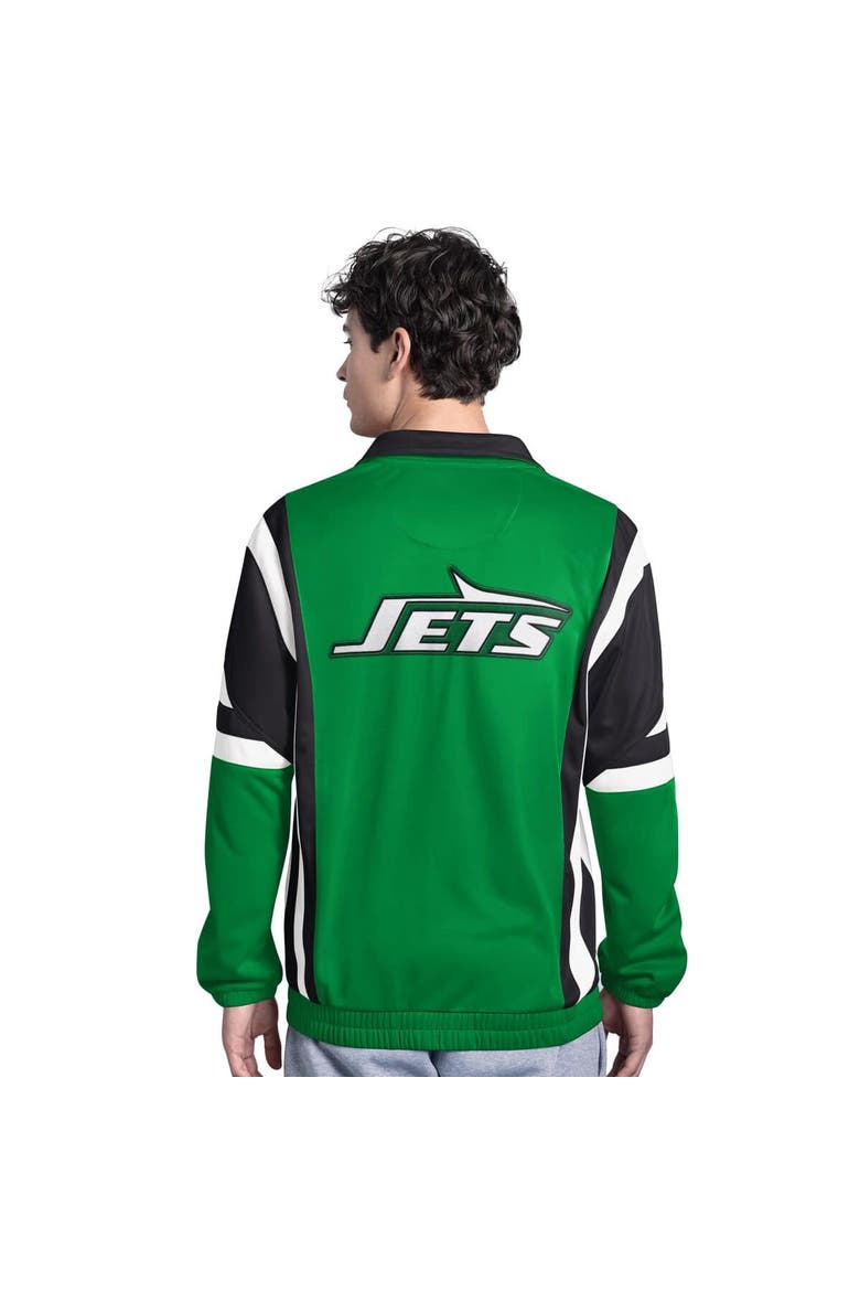 Men's Starter  Green New York Jets Contender Vintage Logo Full-Zip Track Jacket, Alternate, color, Green