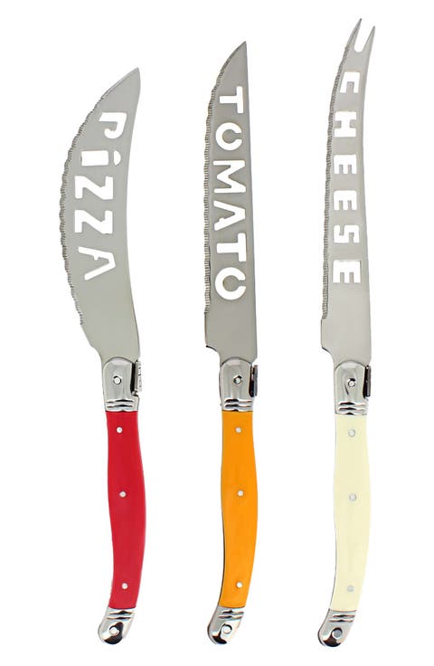 3-Piece Laguiole Pizza Tomato & Cheese Knife Set