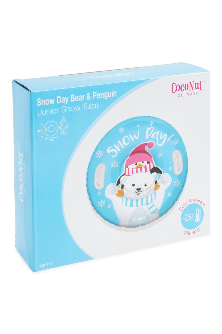 Jr. Snow Day Bear & Penguin 32-Inch Snow Tube, Main, color, BLUE