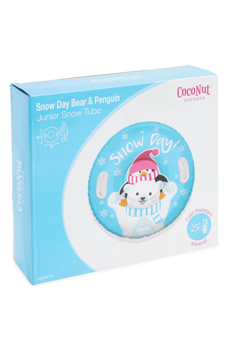 Coconut Outdoor Jr. Snow Day Bear & Penguin 32-Inch Snow Tube, Main, color, Blue
