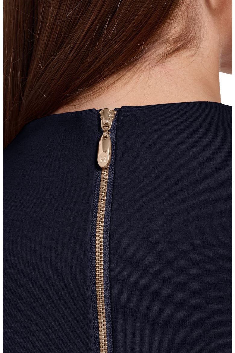 Long Sleeve Knit Midi Dress with Hardware, Alternate, color, Deep Navy