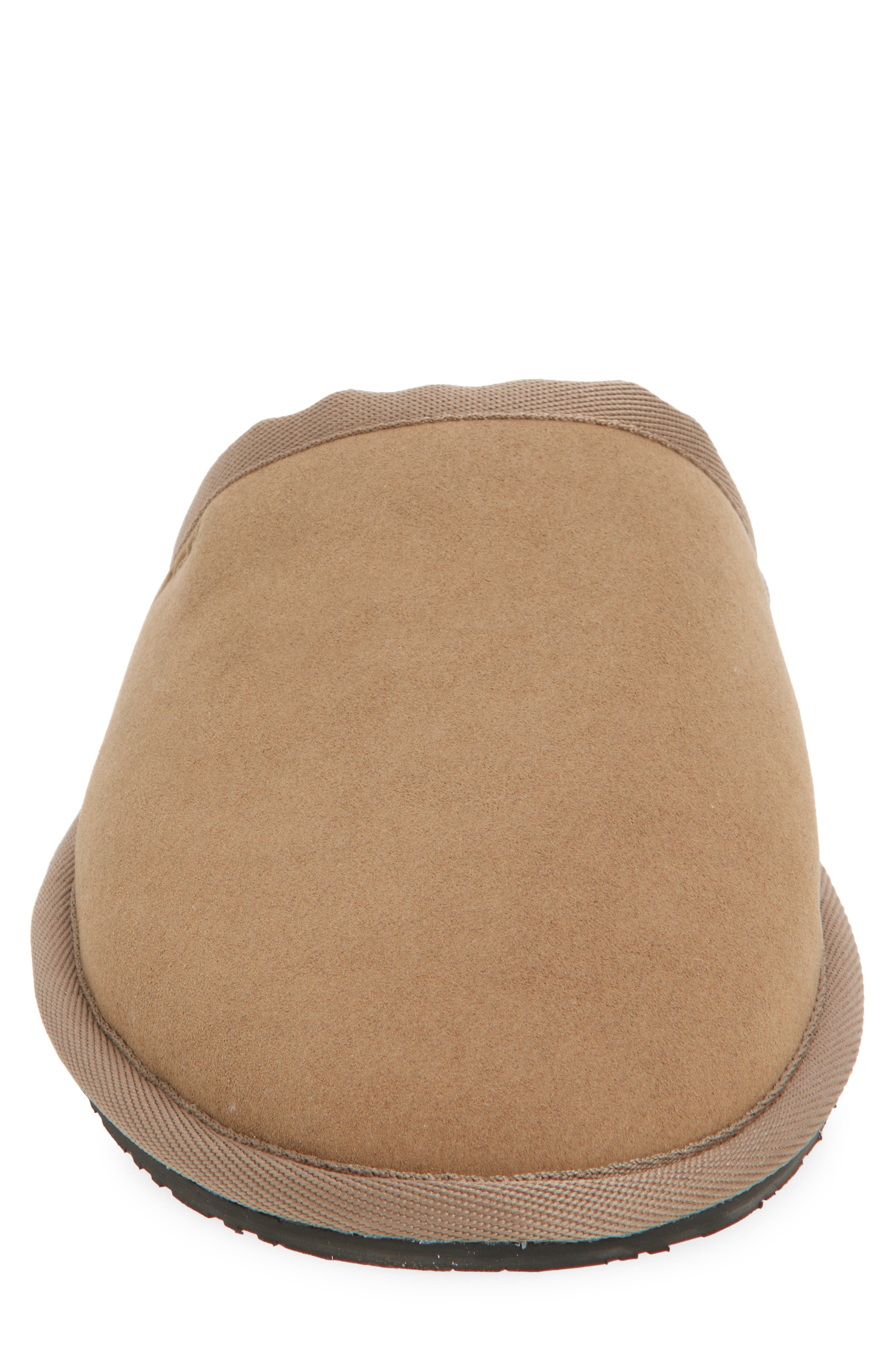 BOSS Faux Fur Lined Scuff Slipper, Alternate, color, Medium Beige
