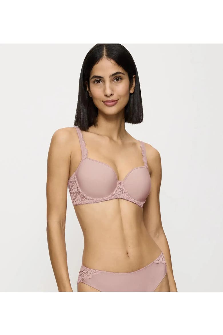 Amourette Seamless Spacer T-Shirt Bra, Main, color, Mauve Rose