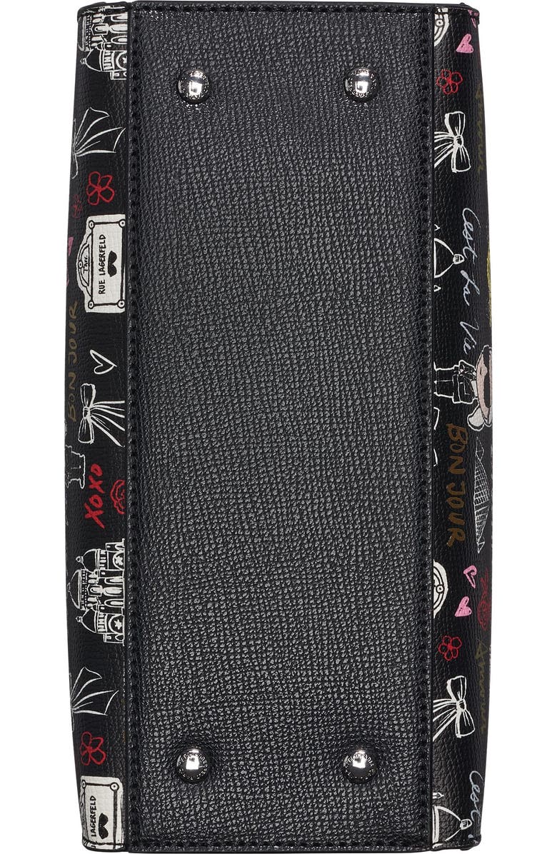 KARL LAGERFELD PARIS Maybelle Satchel, Alternate, color, Black Multi