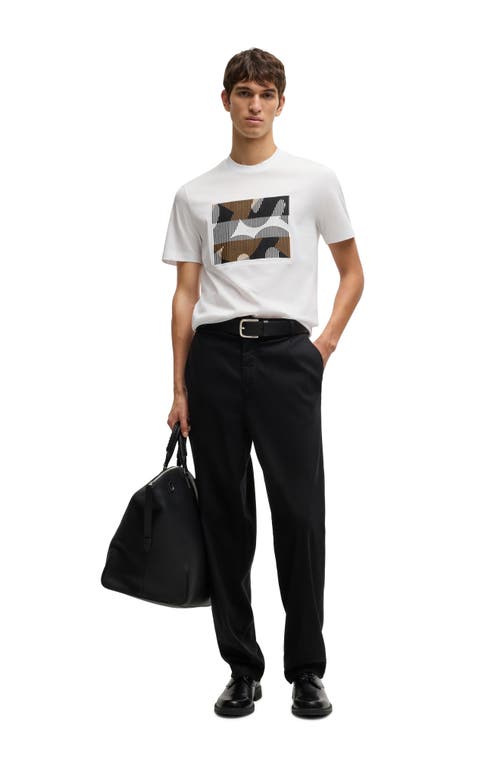 Hugo Boss Boss Thompson Logo Graphic T-shirt In White