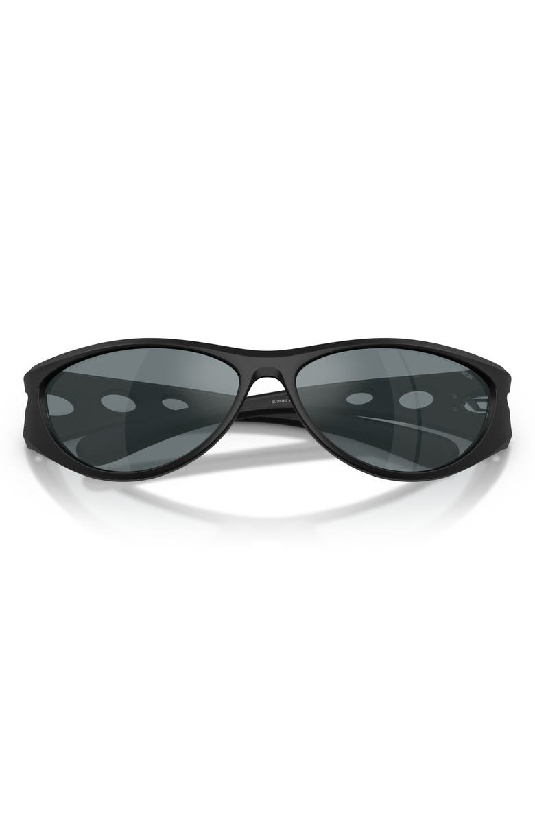 DIESEL<sup>®</sup> 63mm Oversize Cat Eye Sunglasses, Alternate, color, Matte Black/ Black Mirror