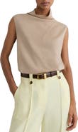 Reiss Honey Funnel Neck Knit Shell