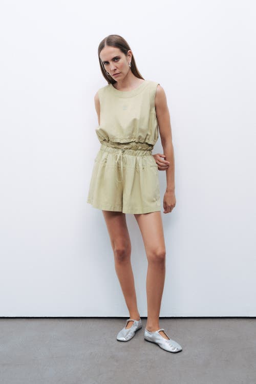 NOCTURNE NOCTURNE CROP TOP WITH PRINTED DETAIL 