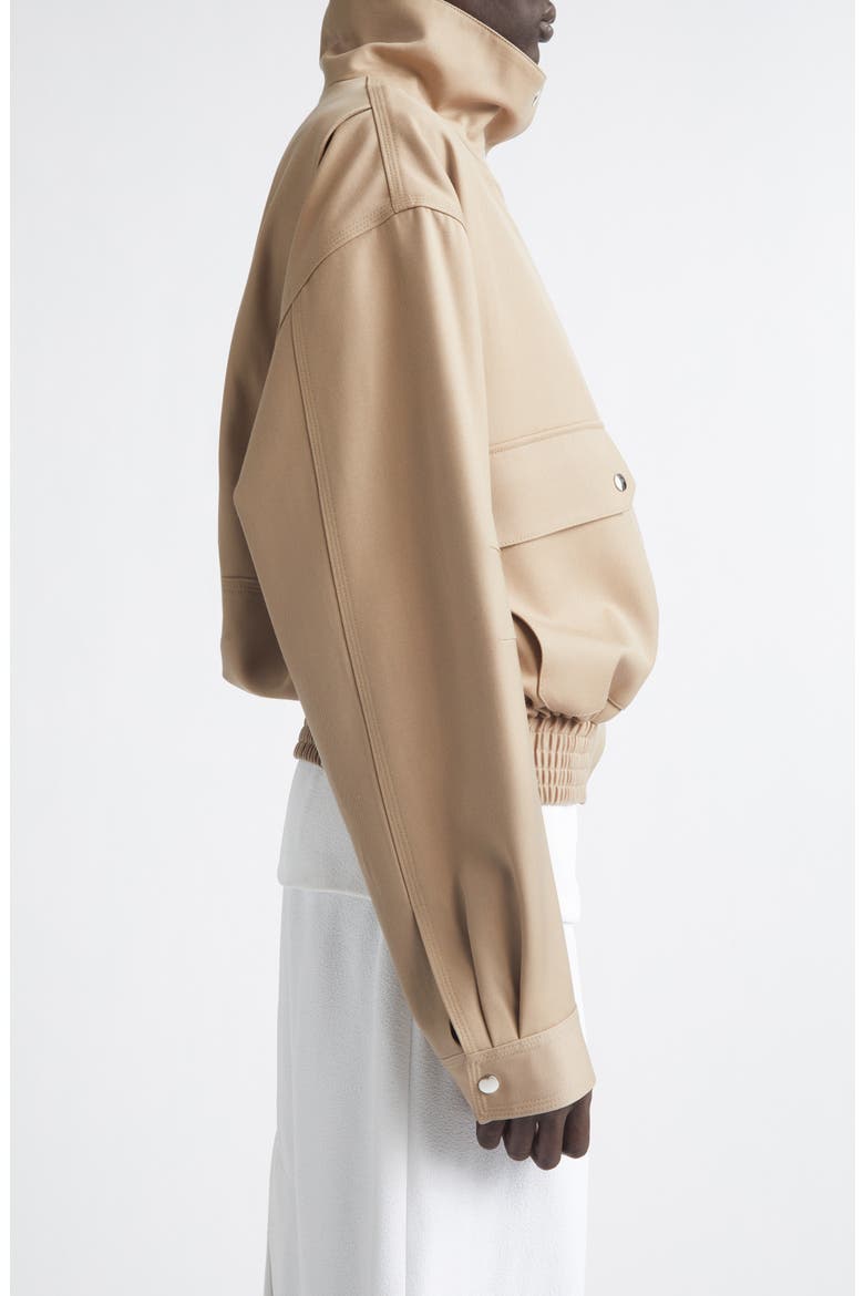Aviva Wool Blend Gabardine Jacket, Alternate, color, KHAKI