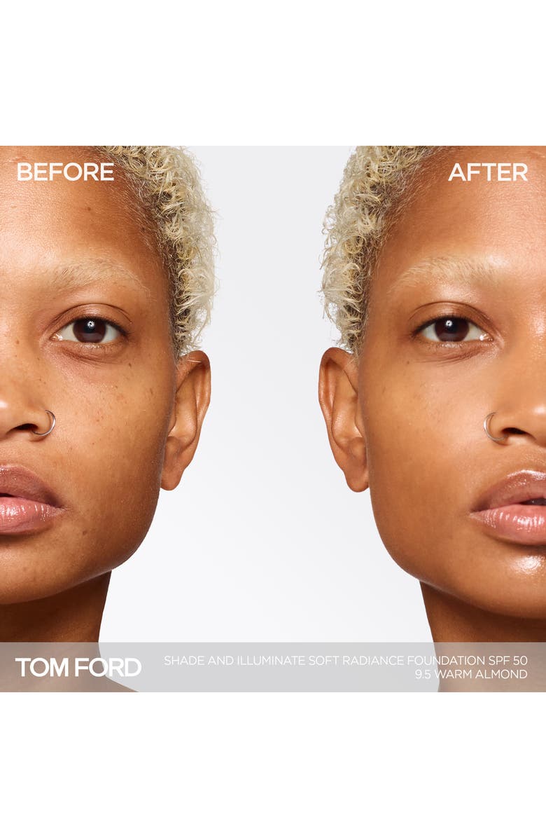 TOM FORD Shade and Illuminate Soft Radiance Foundation SPF 50, Alternate, color, 9.5 Warm Almond