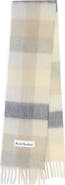 Acne Studios Vally Plaid Alpaca, Wool & Mohair Blend Scarf