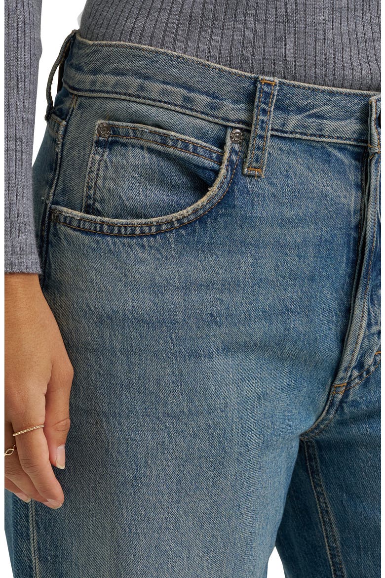 Low Slung Low Rise Slouchy Jeans, Alternate, color, INKY BLUE