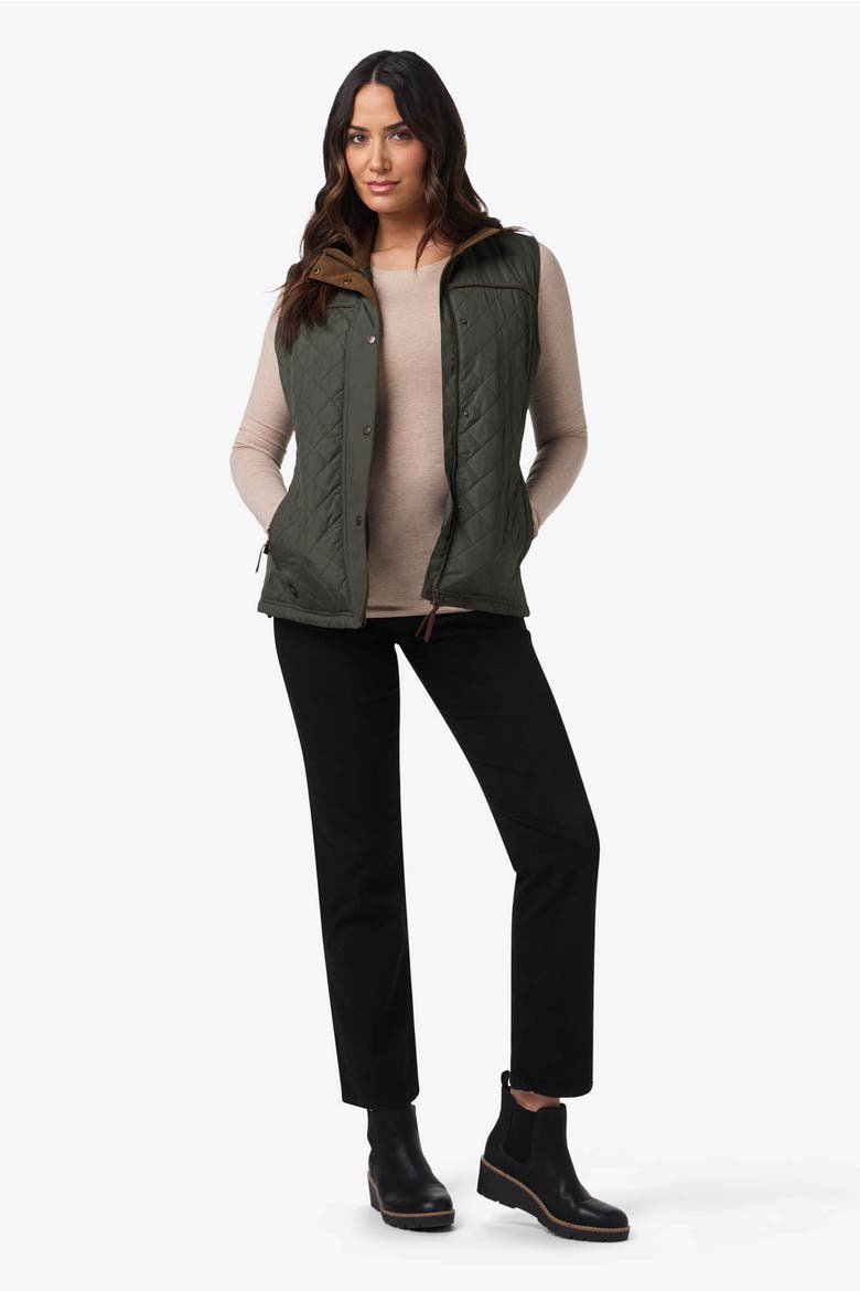 Women's Duke Heated Vest, Alternate, color, Forest Green