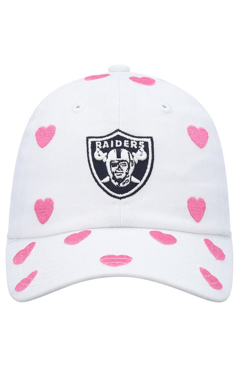 '47 Girls Toddler '47 White Las Vegas Raiders Surprise Clean Up Adjustable Hat, Alternate, color, White