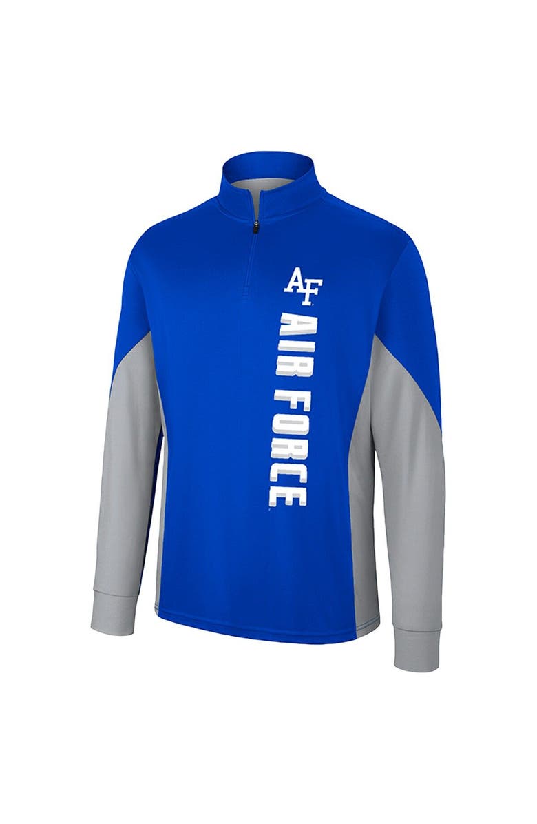 COLOSSEUM Men's Colosseum Royal Air Force Falcons Bart Quarter-Zip Windshirt, Alternate, color,