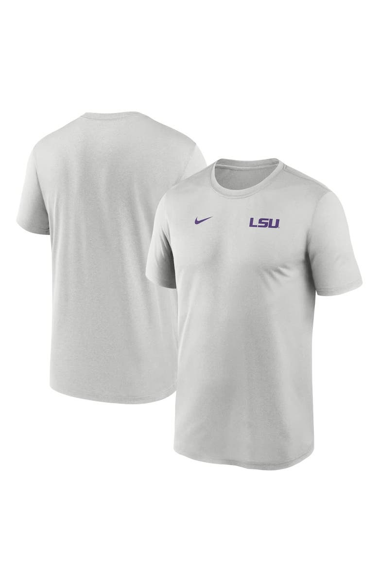 Nike Men's Nike Gray LSU Tigers 2025 Sideline Small Logo Legend Performance T-Shirt, Main, color, 