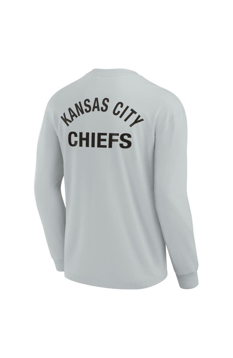Fanatics Signature Unisex Fanatics Signature Gray Kansas City Chiefs Elements Super Soft Long Sleeve T-Shirt, Alternate, color, Gray