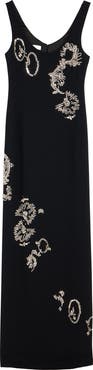 Dries Van Noten Embellished Sleeveless Column Gown