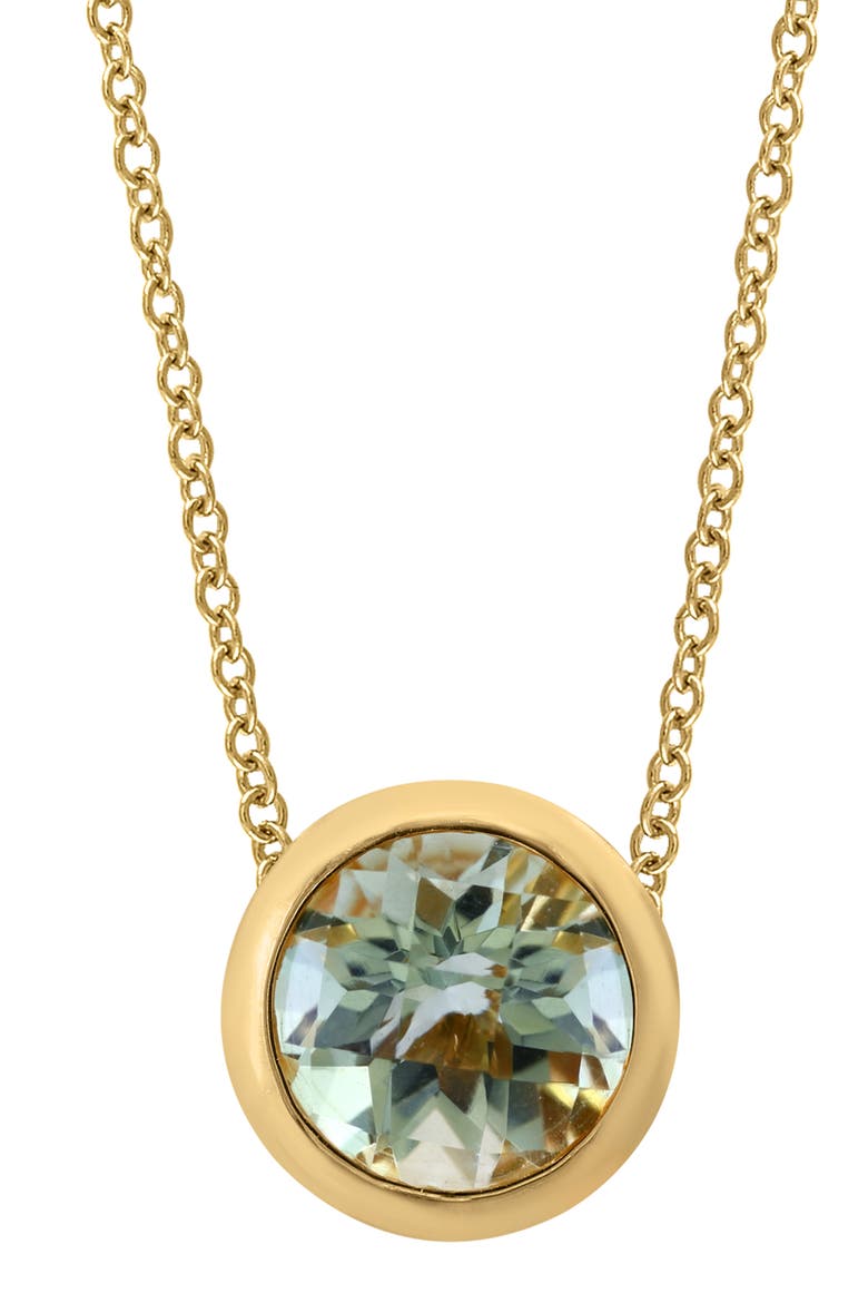 Stone Pendant Necklace, Alternate, color, GREEN AMETHYST