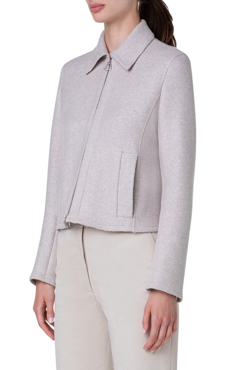 Akris Cashmere Jersey Jacket, Alternate, color,