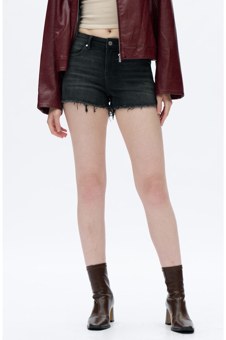 Mid Rise Cutoff Shorts, Alternate, color, BLACKICE