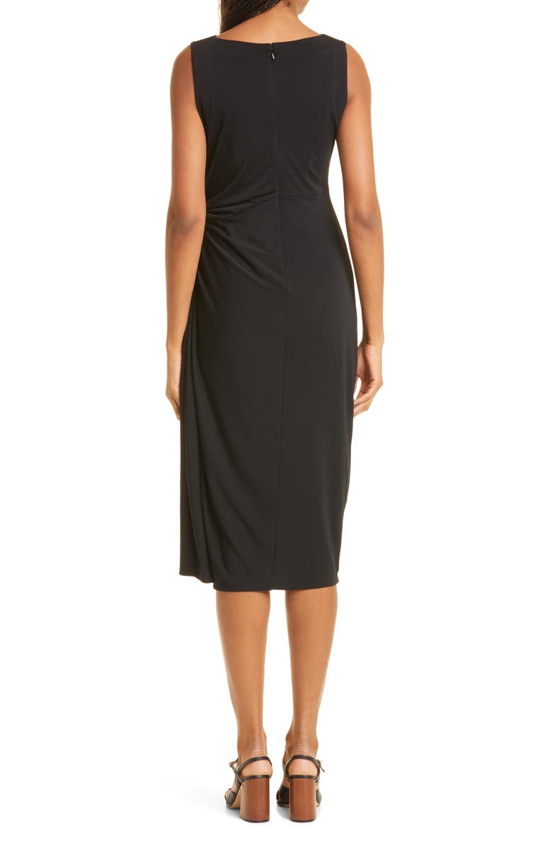Donna Karan New York Side Twist Jersey Midi Dress, Alternate, color,