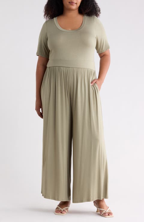 Knit Wide Leg Jumpsuit