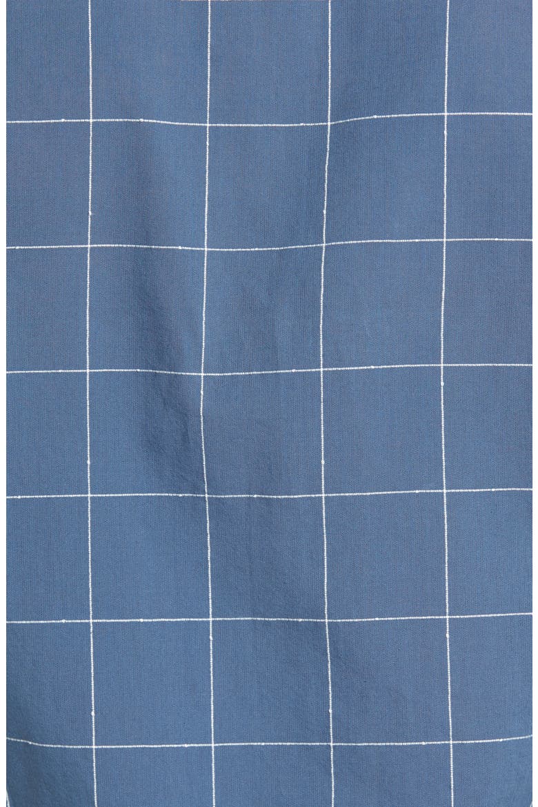 Lawn Trim Fit Windowpane Plaid Shirt, Alternate, color, BERING SEA