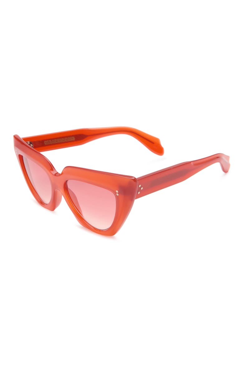 1407 Square Cat Eye Sunglasses, Main, color, TOMATO RED