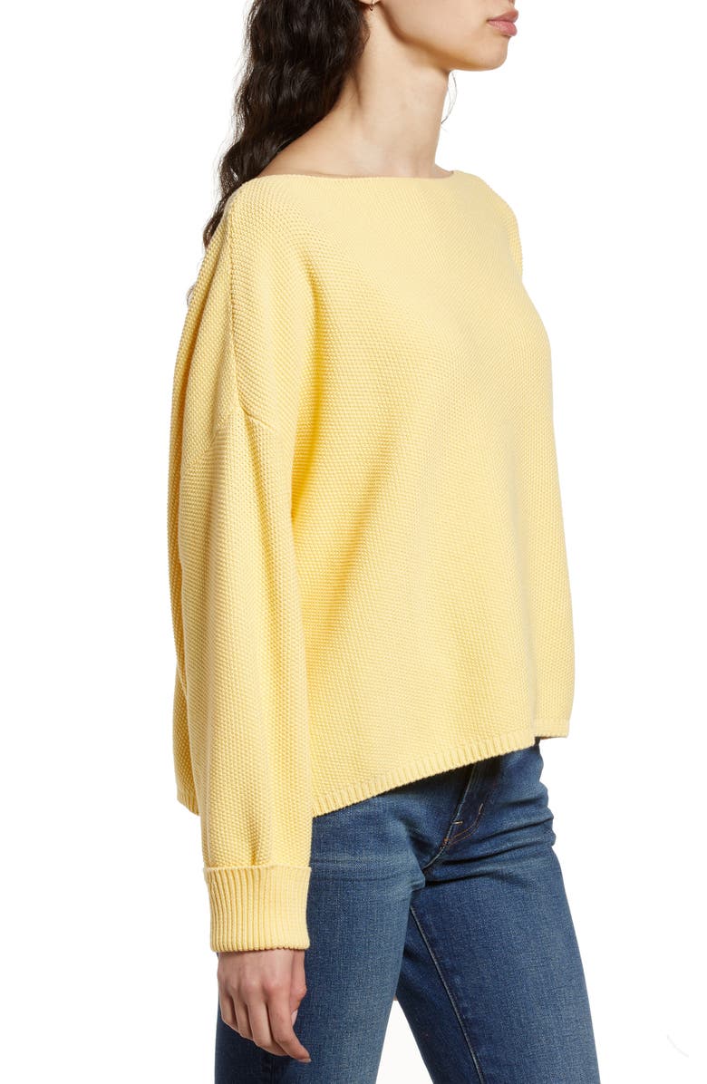 French Connection Mozart Moss Stitch Cotton Sweater, Alternate, color,