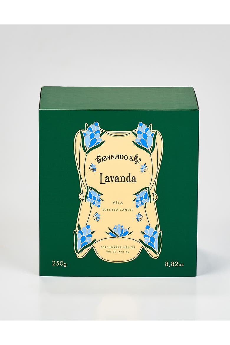 Lavanda Scented Candle, Main, color, Clear