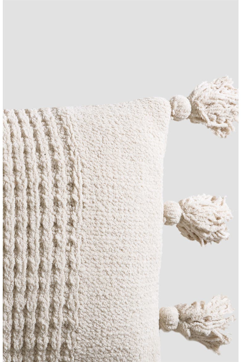 Braided Pom Pom Throw Blanket, Alternate, color, SAHARA TAN