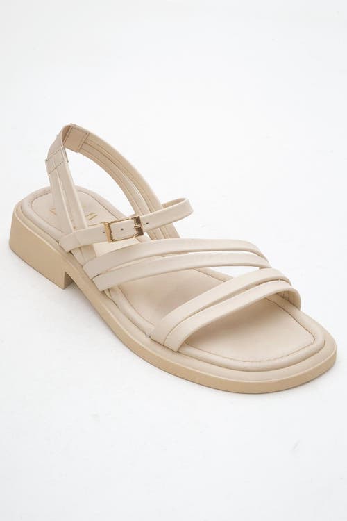 Forever & Always Shoes Cesar Leather Sandals in Beige Leather at Nordstrom, Size 7
